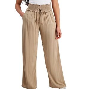 Women's Tan Wide Leg Pants